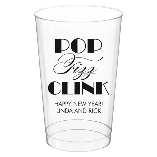 Pop Fizz Clink Clear Plastic Cups